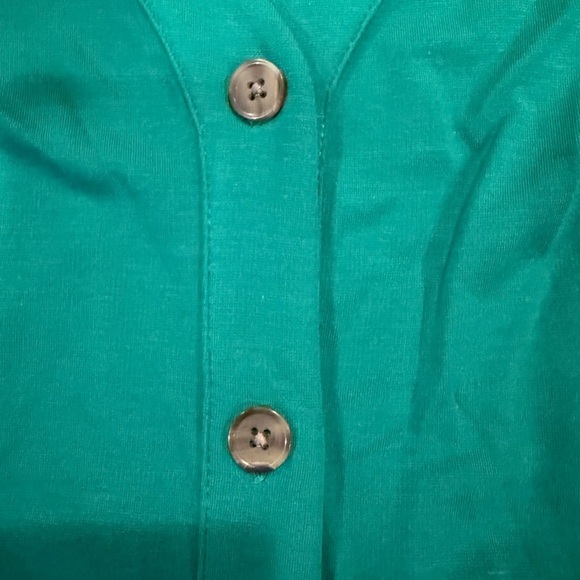 J. Jill Button-Front Midi Dress SZ L; Tie at waist in front or back 20" P2P - Picture 3 of 13